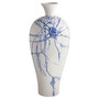 Neos Vase | White & Blue & Black - Large