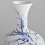 Neos Vase | White & Blue & Black - Medium