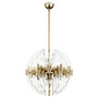 Zion 23" Sphere 6-Light | Aged Brass
