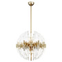 Zion 23" Sphere 6-Light | Aged Brass
