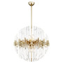 Zion 27" Sphere 8-Light | Aged Brass