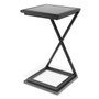 Side Table Cross Gunmetal Finish