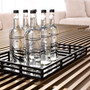 Tray Giacomo Black Finish Rectangular