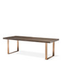 Dining Table Melchior Brown Oak Veneer 230 cm