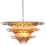 Chandelier Italo Light Brushed Brass Finish