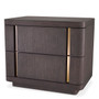 Bedside Table Modesto Mocha Crown Oak Veneer