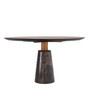 Dining Table Genova Mocha Straight Oak Veneer