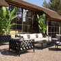 Outdoor Sofa Ocean Club Black/Sunbrella Canvas