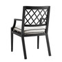 Outdoor Dining Chair Paladium With Arm Black/Sunbrella Canvas