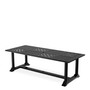 Outdoor Dining Table Bell Rive Rectangular Black