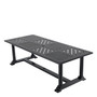Outdoor Dining Table Bell Rive Rectangular Black
