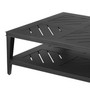 Outdoor Coffee Table Bell Rive Rectangular Black