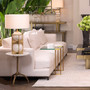 Side Table Cortina Vintage Brass Finish
