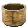 Planter Jasper Round L Vintage Brass Finish