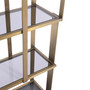 Cabinet Clio Brushed Brass Finish