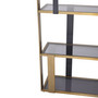 Cabinet Clio Brushed Brass Finish