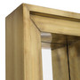 Mirror Magenta Rectangular S Vintage Brass Finish