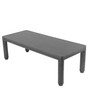 Dining Table Atelier 240 x 100 cm Charcoal Grey Oak Veneer
