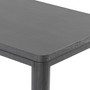 Dining Table Atelier 240 x 100 cm Charcoal Grey Oak Veneer