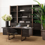 Desk Canova Charcoal Grey Oak Veneer