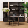 Desk Canova Charcoal Grey Oak Veneer