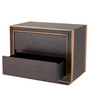 Bedside Table Camelot Brown Oak Veneer