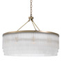 Chandelier Hector L Light Brushed Brass Finish