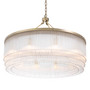 Chandelier Hector L Light Brushed Brass Finish