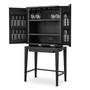 Wine Cabinet Dimitrios Charcoal Grey Oak Veneer