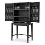 Wine Cabinet Dimitrios Charcoal Grey Oak Veneer