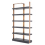 Cabinet Geo Charcoal Grey Crown Oak Veneer/Brushed Brass Finish
