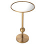 Side Table Narciso Brushed Brass Finish