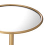 Side Table Narciso Brushed Brass Finish