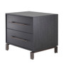 Bedside Table Canova Charcoal Grey Oak Veneer