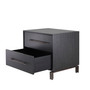 Bedside Table Canova Charcoal Grey Oak Veneer