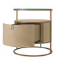 Bedside Table Napa Valley Woven Washed Oak Veneer