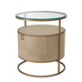Bedside Table Napa Valley Woven Washed Oak Veneer