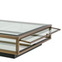 Coffee Table Ryan Brushed Brass Finish