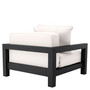 Outdoor Chair Cap-Antibes Black/Sunbrella Canvas