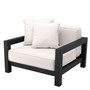 Outdoor Chair Cap-Antibes Black/Sunbrella Canvas