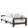 Outdoor Sofa Cap-Antibes Black/Sunbrella Canvas