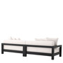 Outdoor Sofa Cap-Antibes Black/Sunbrella Canvas