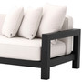 Outdoor Sofa Cap-Antibes Black/Sunbrella Canvas