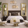 Cushion Spray Rectangular Black/Gold