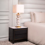 Bedside Table Corazon Charcoal Grey Oak Veneer