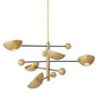 Chandelier Salinas Antique Brass Finish