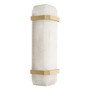 Wall Lamp Pandora Alabaster/Antique Brass Finish