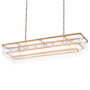 Chandelier East Rectangular Antique Brass Finish
