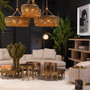 Side Table Cole Brushed Brass Finish/Black Marble