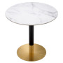 Dining Table Trevor White Marble Look Top